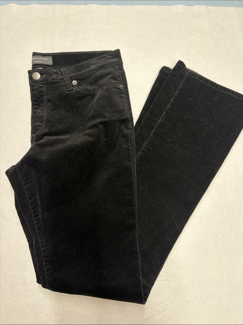 Banana Republic women’s Black Corduroy Jeans Sz 28x32